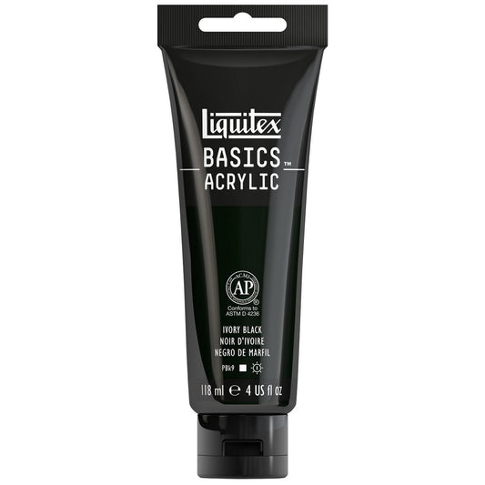 ACRILICA LIQUITEX BASICS 118ML IVORY BLACK 038 (ANT 244)