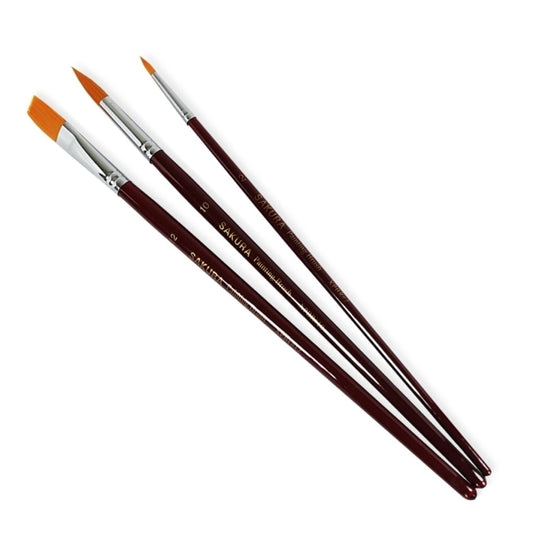 PINCEL ARTISTICO CONJUNTO 03 PINCEIS - USO PROFISSIONAL