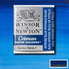 AQUARELA WINSOR NEWTON COTMAN HALF PAN 327 INTENSE BLUE PHTH