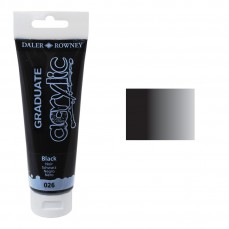 ACRILICA DALER ROWNEY GRADUATE 120ML 026 BLACK