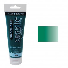 ACRILICA DALER ROWNEY GRADUATE 120ML 386 PHTHALO GREEN