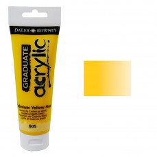 ACRILICA DALER ROWNEY GRADUATE 120ML 605 CADMIUM YELLOW HUE