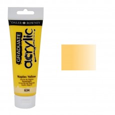 ACRILICA DALER ROWNEY GRADUATE 120ML 634 NAPLES YELLOW