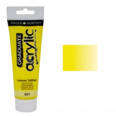 ACRILICA DALER ROWNEY GRADUATE 120ML 651 LEMON YELLOW