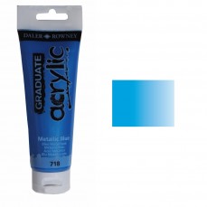 ACRILICA DALER ROWNEY GRADUATE 120ML 718 METALLIC BLUE