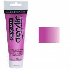 ACRILICA DALER ROWNEY GRADUATE 120ML 722 METALLIC PINK