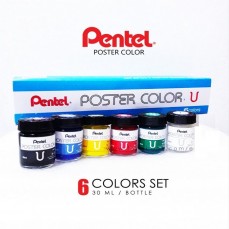 GOUACHE PENTEL POSTER COLOR ESTOJO 06 CORES 30ML