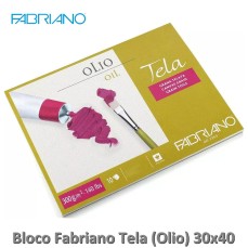 BLOCO FABRIANO TELA (OLIO) 300g/m2 30X40 10 FOLHAS