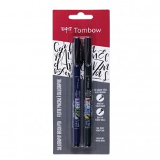 CANETA CALLIGRAPHY TOMBOW BRUSH PENS (FUDENOSUKE) C/ 02 UNID