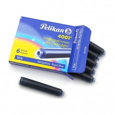 CARTUCHO TINTA PELIKAN CANETA PENA 4001 AZUL C/ 06