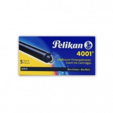 CARTUCHO TINTA PELIKAN CANETA PENA EXTRA LARGE BLUE BLACK C/ 05