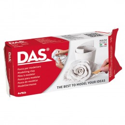 ARGILA DAS 0500GR BRANCA MODELAGEM CERAMICA FRIA