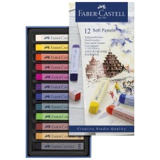 PASTEL SECO CARRE FABER CASTELL CREATIVE 12 CORES 128312