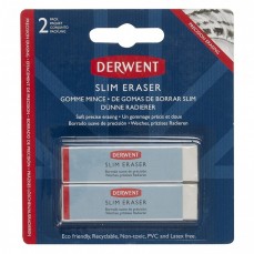 BORRACHA DERWENT SLIM ERASER C/ 02 UNIDADES