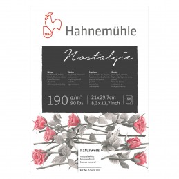 BLOCO HAHNEMUHLE NOSTALGIE A4 190g/m2 50 FOLHAS