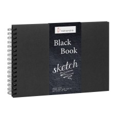 BLOCO HAHNEMUHLE BLACK BOOK 250g/m2 A4 30 FOLHAS