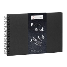 BLOCO HAHNEMUHLE BLACK BOOK 250g/m2 A5 30 FOLHAS