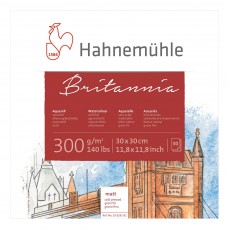 BLOCO HAHNEMUHLE BRITANNIA 300g/m2 30x30 GRANA FINA 30FOLHAS