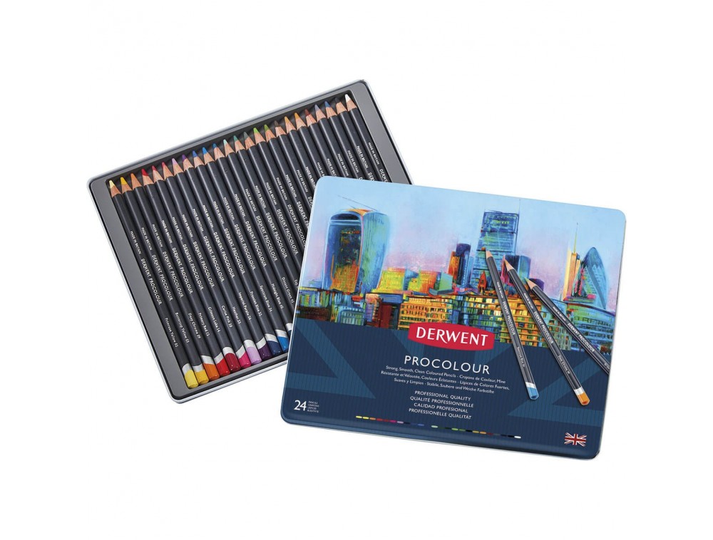 LAPIS COR DERWENT PROCOLOUR 24 CORES