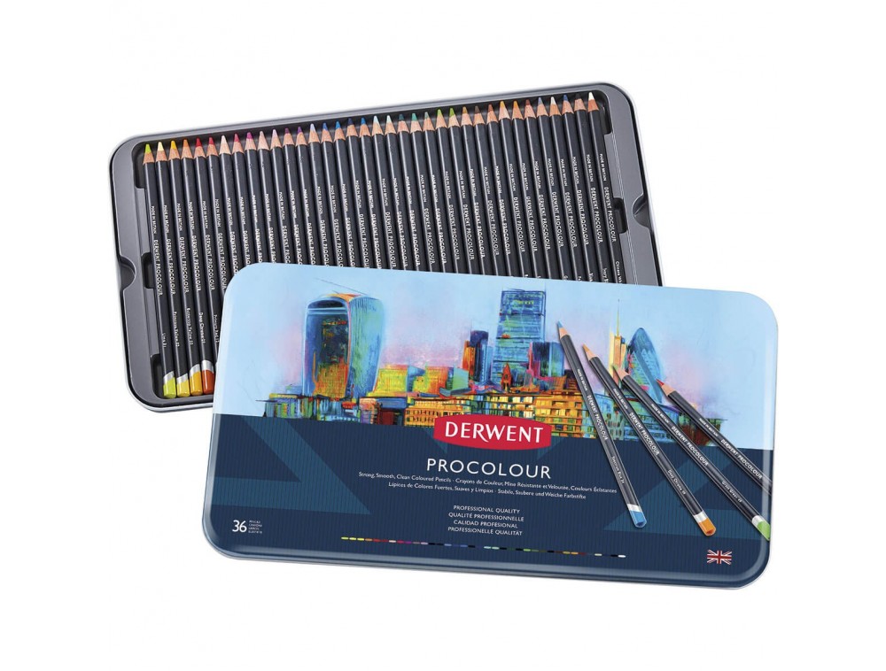 LAPIS COR DERWENT PROCOLOUR 36 CORES