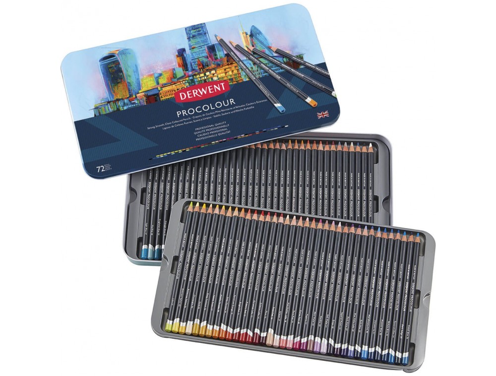 LAPIS COR DERWENT PROCOLOUR 72 CORES