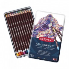 LAPIS COR DERWENT COLOURSOFT 12 CORES