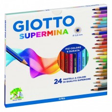 LAPIS COR FILA GIOTTO SUPERMINA 24 CORES 3,8MM