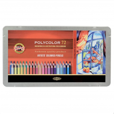 ESTOJO LAPIS COR KOH-I-NOOR POLYCOLOR 72 CORES 3827