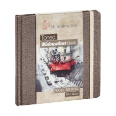 BLOCO HAHNEMUHLE COLLECTION TONED WATER BOOK BEIGE 14X14 60F