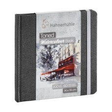 BLOCO HAHNEMUHLE COLLECTION TONED WATER BOOK GREY 14X14 60FL