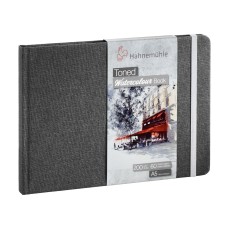 BLOCO HAHNEMUHLE COLLECTION TONED WATER BOOK GREY A5 60FLS