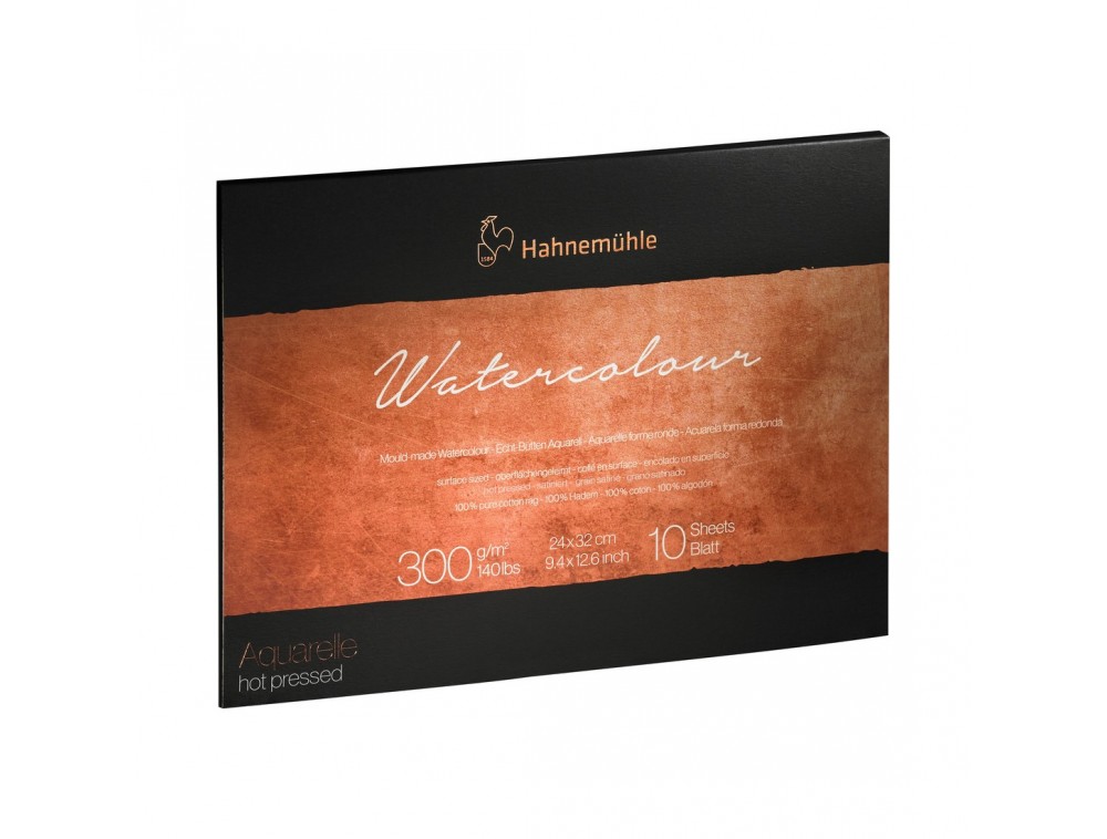 BLOCO HAHNEMUHLE COLLECTION WATERC 300G HOT PRESS 24X32 10FL