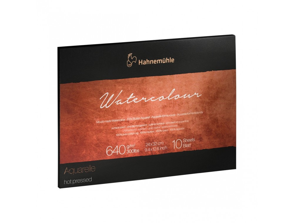 BLOCO HAHNEMUHLE COLLECTION WATERC 640G HOT PRESS 24X32 10F