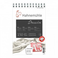 BLOCO HAHNEMUHLE DESSIN A5 150G/M2 25 FOLHAS ESPIRAL