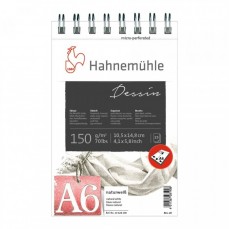 BLOCO HAHNEMUHLE DESSIN A6 150G/M2 25 FOLHAS ESPIRAL