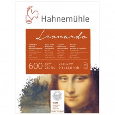 BLOCO HAHNEMUHLE LEONARDO GRANA FINA 600g/m2 24X32 10F 10628180