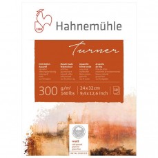 BLOCO HAHNEMUHLE TURNER 300g/m2 24x32 GRAN FIN 100% COTTON 1