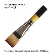 PINCEL DALER ROWNEY SYSTEM 3 SHORT FLAT 25MM - 1