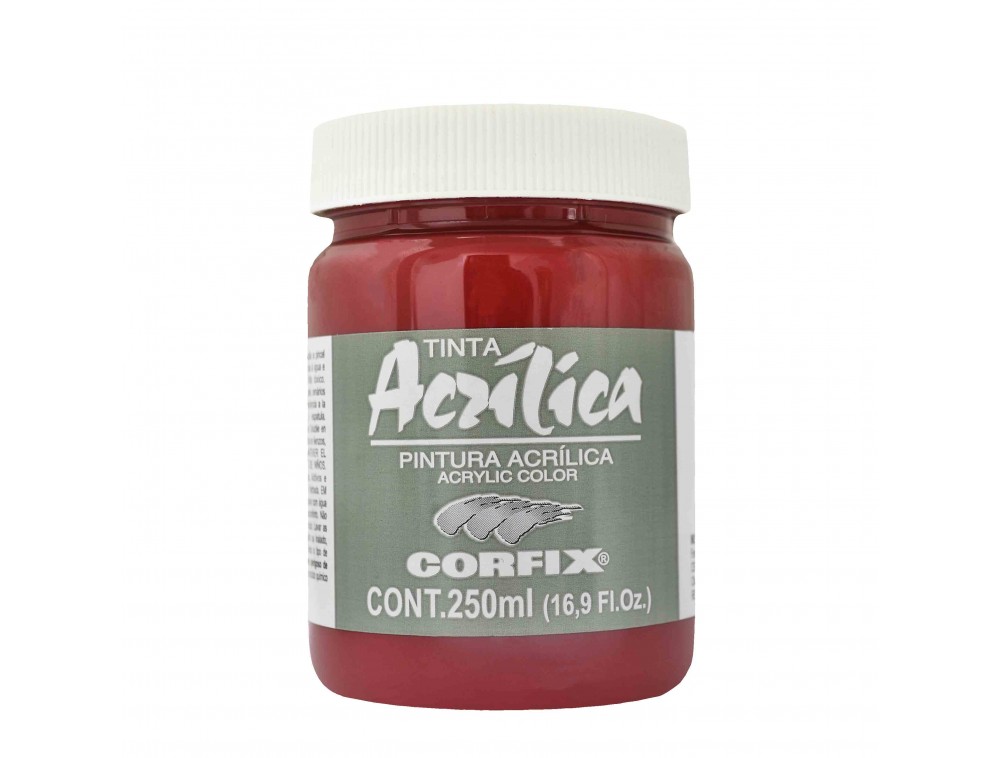 ACRILICA CORFIX 250ML 91 LACA GARANCA ROSA ANTIGO