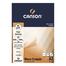 BLOCO CANSON CROQUIS (SULFURISE NAC) A2 40G/M2