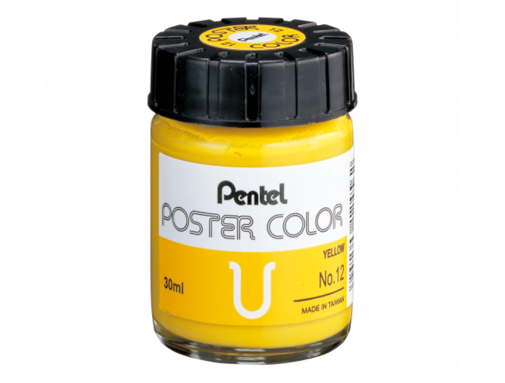 GOUACHE PENTEL POSTER COLOR 30ML 12 AMARELO