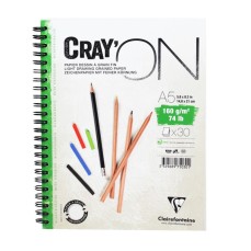 BLOCO CLAIREFONTAINE CRAY ON 160G/M2 A5 30FLS 975030