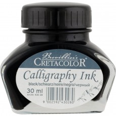 TINTA CALIGRAFIA CRETACOLOR PRETA 30 ML 430 28