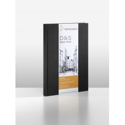 SKETCH BOOK HAHNEMUHLE D&S A3 140g/m2 PRETO 80 FLS CAPA DURA