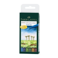 CANETA FABER CASTELL PITT 06 CORES PAISAGEM 167105N
