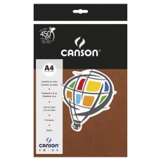 PAPEL CANSON COLOR 120G/M2 CHOCOLATE A4 