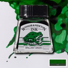 DRAWING INKS WINSOR NEWTON 14ML 046 BRILLIANT GREEN 1005046