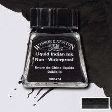 DRAWING INKS WINSOR NEWTON 14ML 754 LIQUID INDIAN INK 1005754