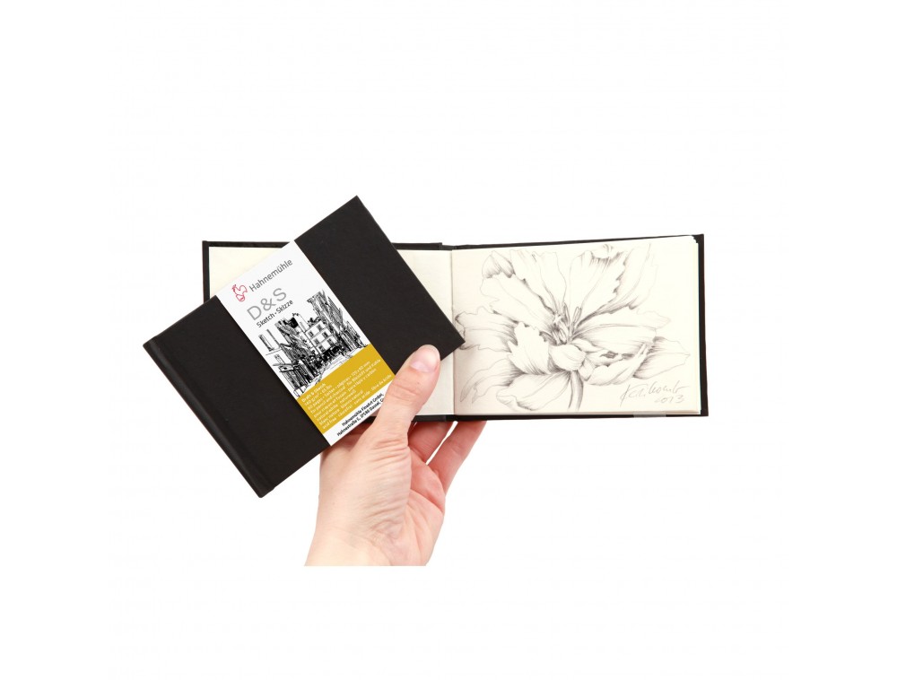SKETCH BOOK HAHNEMUHLE D&S A6 140g/m2 PRETO 30 FOLHAS POCKET