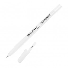 CANETA GEL SAKURA GELLY ROLL BRANCA 0,5mm FINE